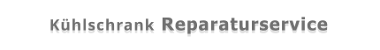 Kühlschrank Reparaturservice