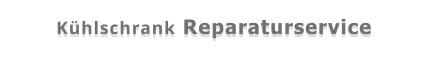 Kühlschrank Reparaturservice