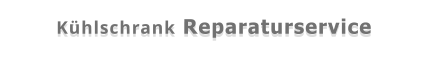 Kühlschrank Reparaturservice